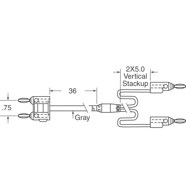 1368-A-36 Pomona Electronics  Messleitungen – Bananenstecker, Messgeräteschnittstelle